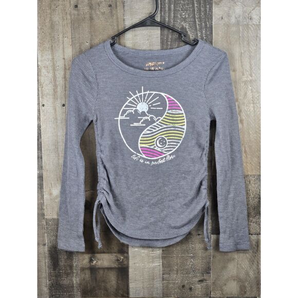 Collection By Justice "life is in Perfect Flow" Girls Long sleeve Shirt Size 10 - Picture 2 of 6